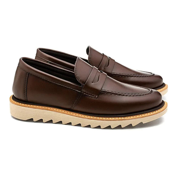 Mocassin Décontracté Loafer à Semelle Crantée Confort Premium
